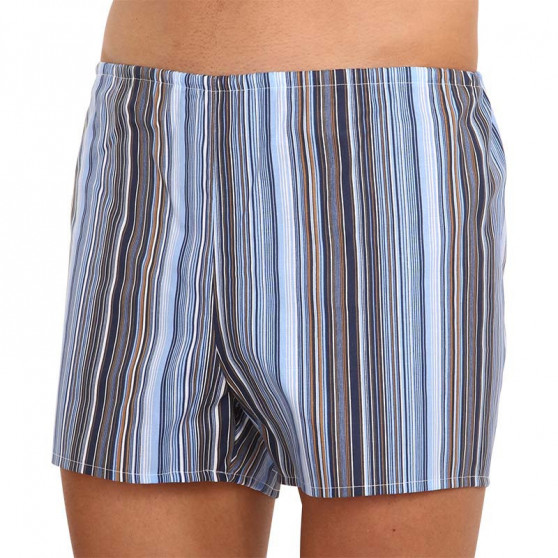 Klassieke Herenboxershort Foltýn blauw met strepen extra oversized