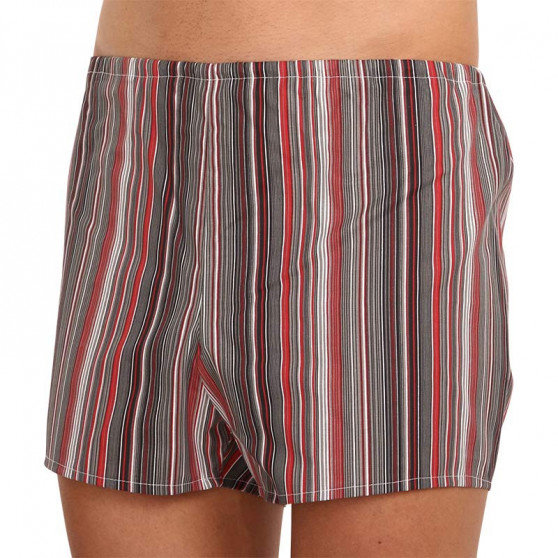 Klassieke Herenboxershort Foltýn rood met strepen oversized (KN76)