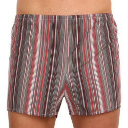 Klassieke Herenboxershort Foltýn rood met strepen oversized (KN76)