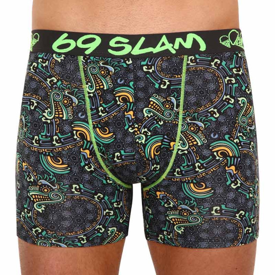 Herenboxershort 69SLAM fit bamboe maya draak (MPBMDG-BB)