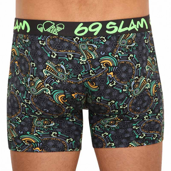 Herenboxershort 69SLAM fit bamboe maya draak (MPBMDG-BB)