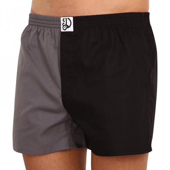 Herenboxershort Dedoles zwart-grijs (D-M-UN-LB-B-C-1577)