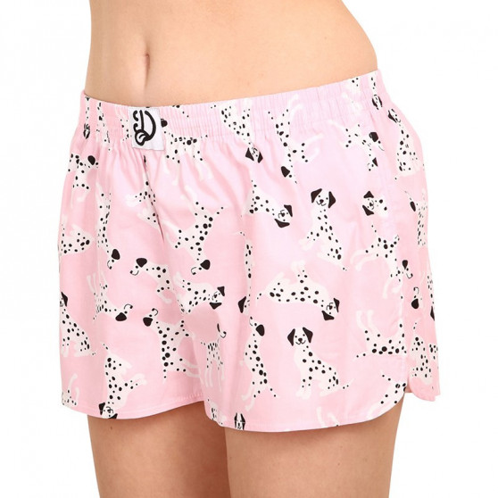 Vrolijke dames shortDedoles Roze Dalmatiërs (DWLB146)