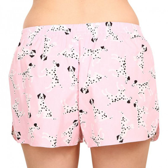 Vrolijke dames shortDedoles Roze Dalmatiërs (DWLB146)