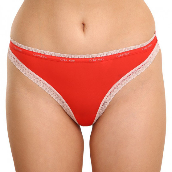 3PACK dames string Calvin Klein veelkleurig (QD3802E-147)