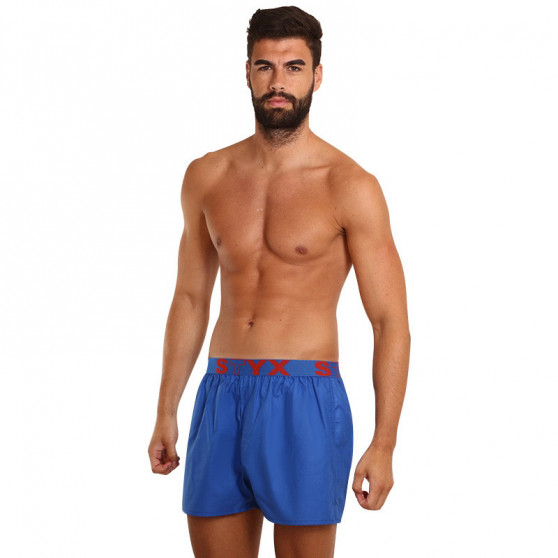 Herenboxershort Styx sport elastisch blauw (B967)