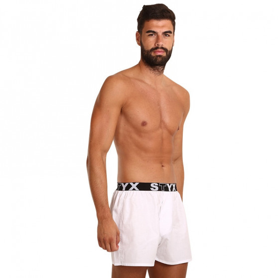 Herenboxershort Styx sport elastisch wit (B1061)