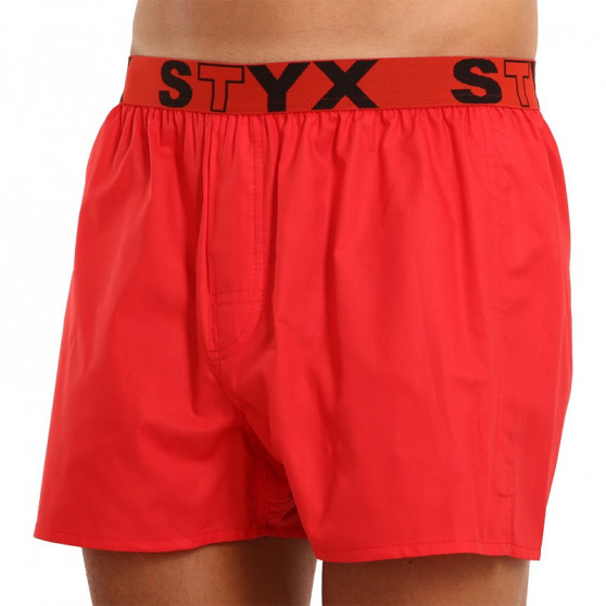 Herenboxershort Styx sport elastisch rood (B1064)