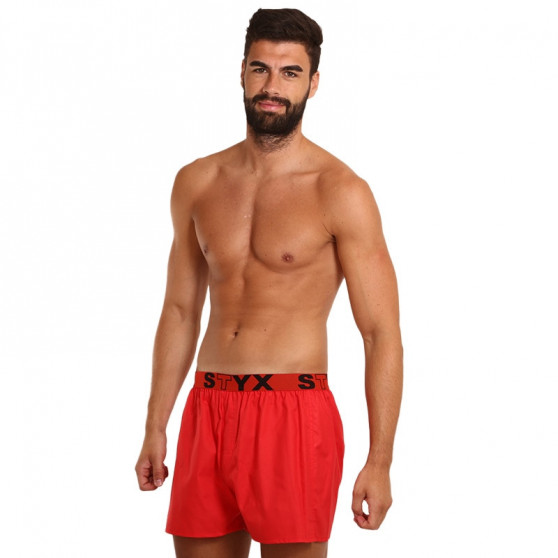 Herenboxershort Styx sport elastisch rood (B1064)