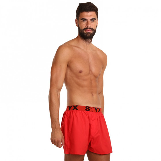 Herenboxershort Styx sport elastisch rood (B1064)