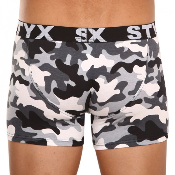 Herenboxershort Styx lange kunst sport rubber camouflage (U1457)