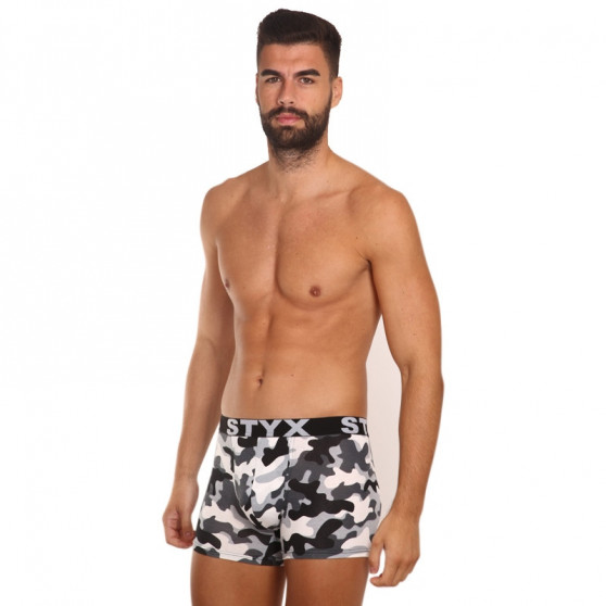 Herenboxershort Styx lange kunst sport rubber camouflage (U1457)