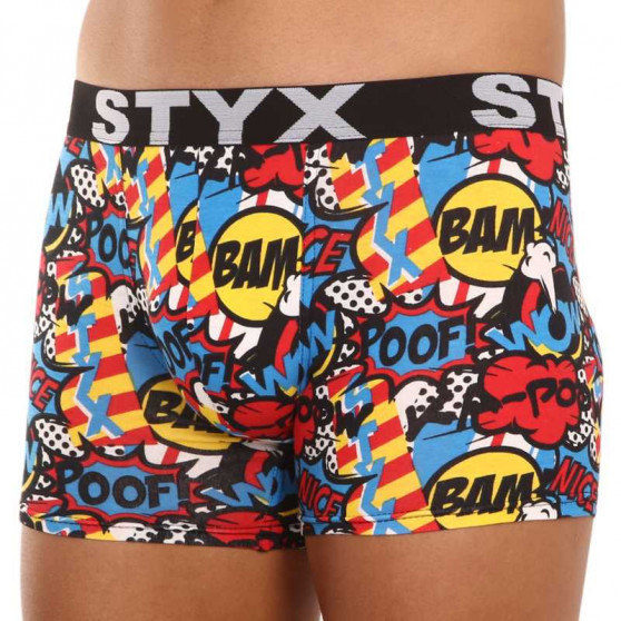 Herenboxershort Styx lange kunst sport rubberen poef (U1153)