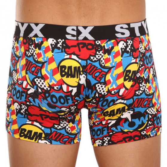 Herenboxershort Styx lange kunst sport rubberen poef (U1153)