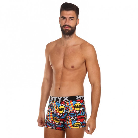 Herenboxershort Styx lange kunst sport rubberen poef (U1153)