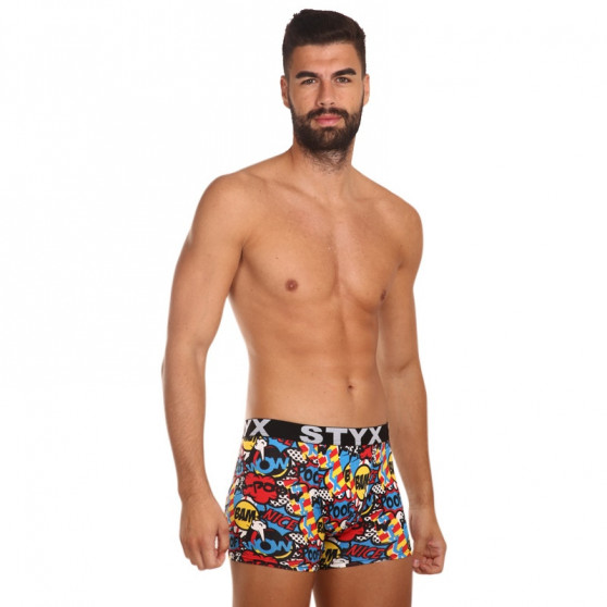 Herenboxershort Styx lange kunst sport rubberen poef (U1153)