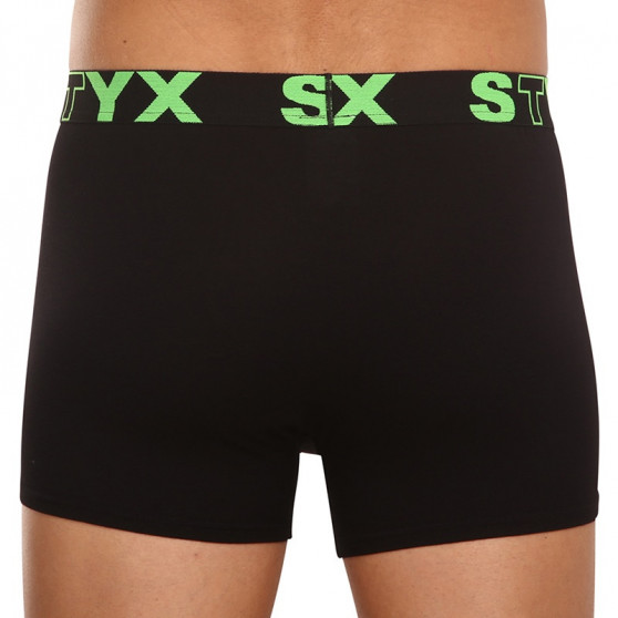 Herenboxershort Styx sportelastiek zwart (G962)