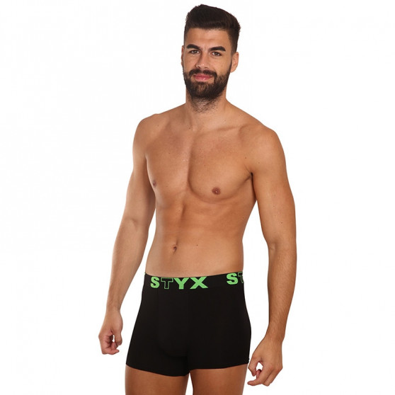 Herenboxershort Styx sportelastiek zwart (G962)