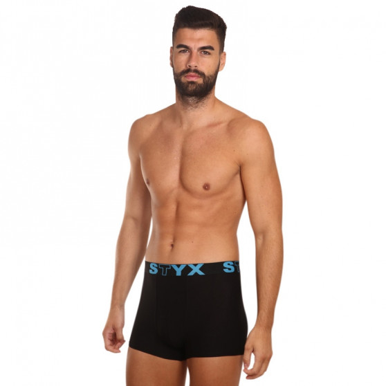 Herenboxershort Styx sportelastiek zwart (G961)