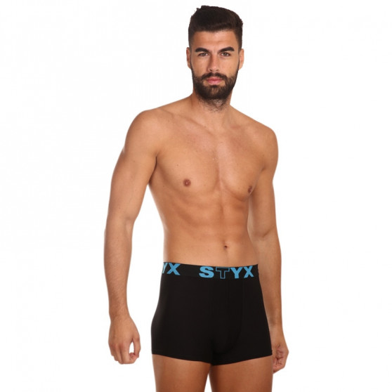 Herenboxershort Styx sportelastiek zwart (G961)