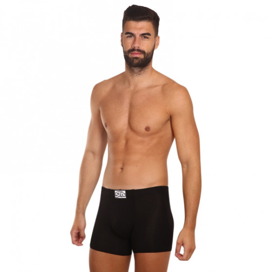 Herenboxershort Styx lang klassiek elastisch zwart (F960)