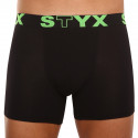 Herenboxershort Styx lang sport elastisch zwart (U962)