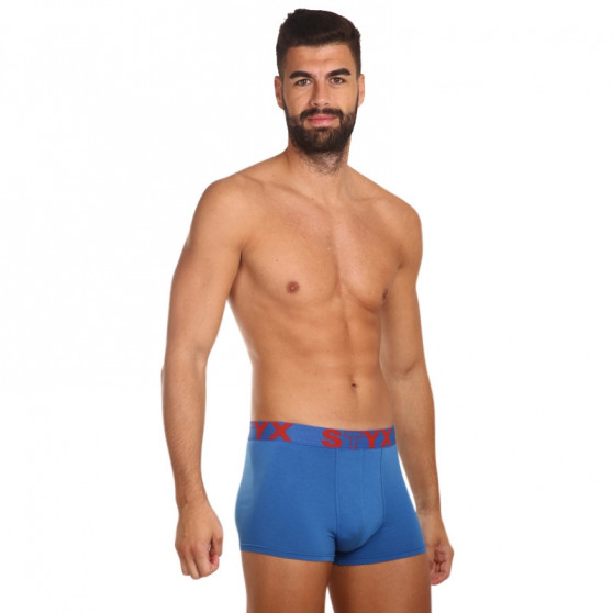 Herenboxershort Styx sportelastisch blauw (G967)