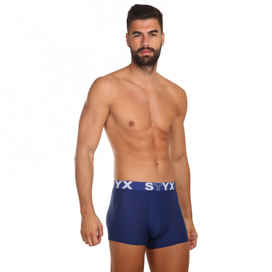 Herenboxershort Styx sportelastiek donkerblauw (G968)