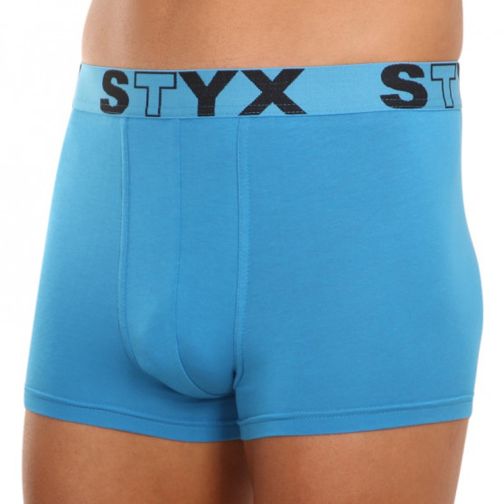 Herenboxershort Styx sportelastiek lichtblauw (G969)