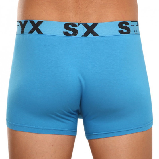 Herenboxershort Styx sportelastiek lichtblauw (G969)