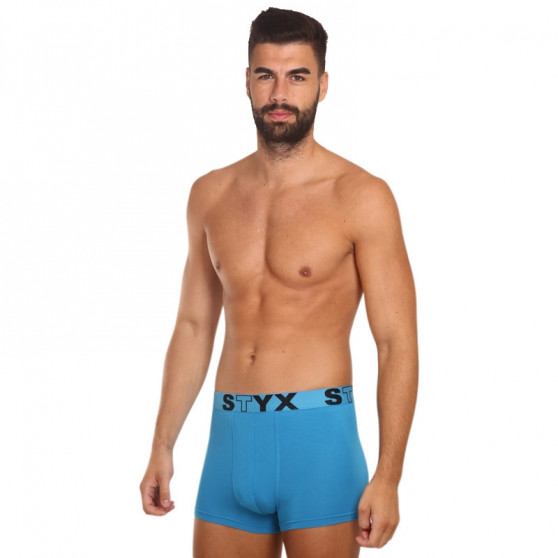 Herenboxershort Styx sportelastiek lichtblauw (G969)