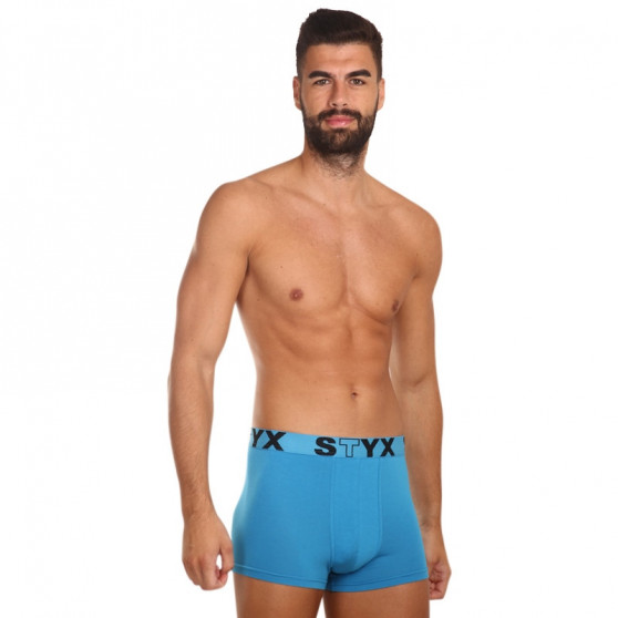 Herenboxershort Styx sportelastiek lichtblauw (G969)