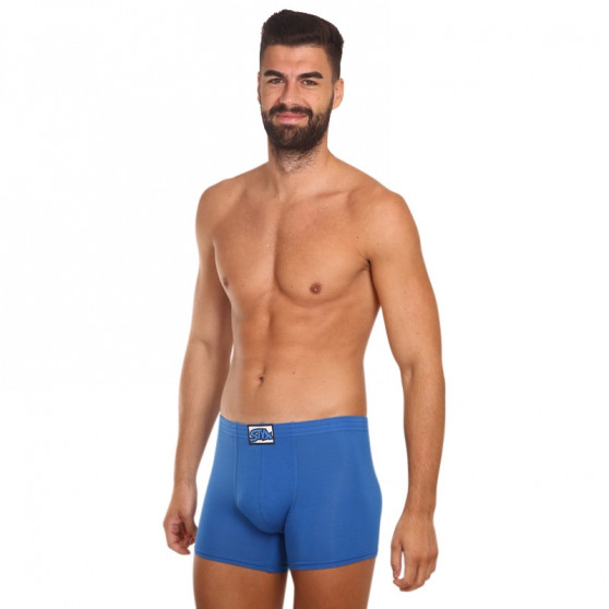 Herenboxershort Styx lang klassiek elastisch blauw (F967)