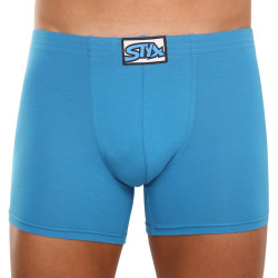 Herenboxershort Styx lang klassiek elastisch blauw (F969)