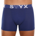 Herenboxershort Styx lang sportelastisch donkerblauw (U968)