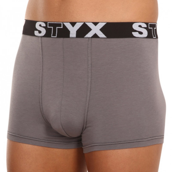 Herenboxershort Styx sport elastisch donkergrijs (G1063)