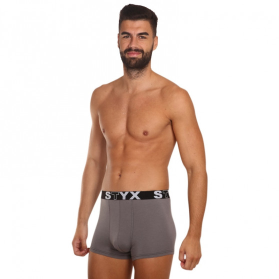 Herenboxershort Styx sport elastisch donkergrijs (G1063)