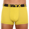 Herenboxershort Styx sportrubber groen en geel (G1065)