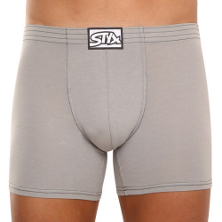 Herenboxershort Styx lang classic rubber lichtgrijs (F1062)