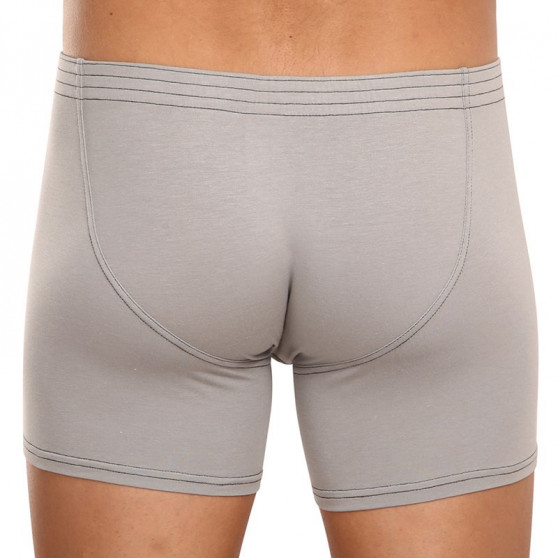 Herenboxershort Styx lang classic rubber lichtgrijs (F1062)