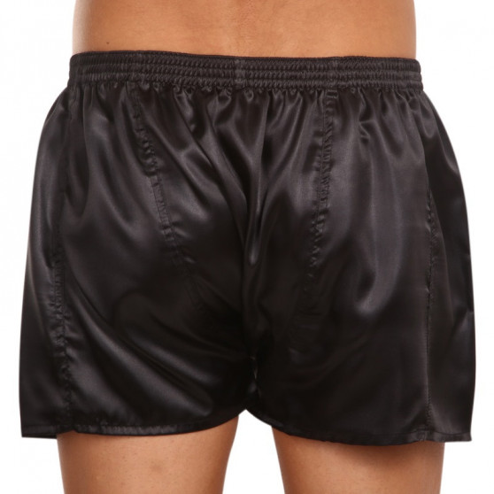 Herenboxershort Styx klassiek elastisch satijn zwart (C960)