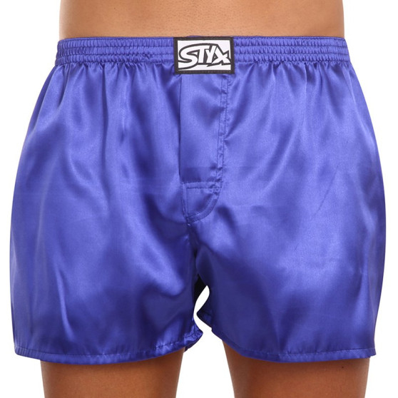 Herenboxershort Styx classic rubber satijn paars (C666)