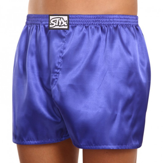 Herenboxershort Styx classic rubber satijn paars (C666)