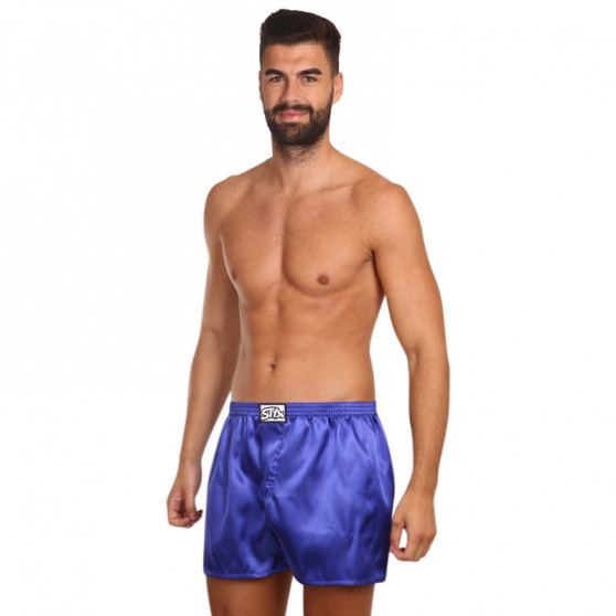 Herenboxershort Styx classic rubber satijn paars (C666)