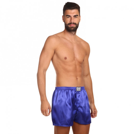 Herenboxershort Styx classic rubber satijn paars (C666)