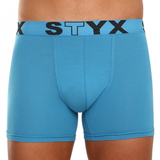 3PACK herenboxershort Styx lang sport elastisch blauw (U9676869)