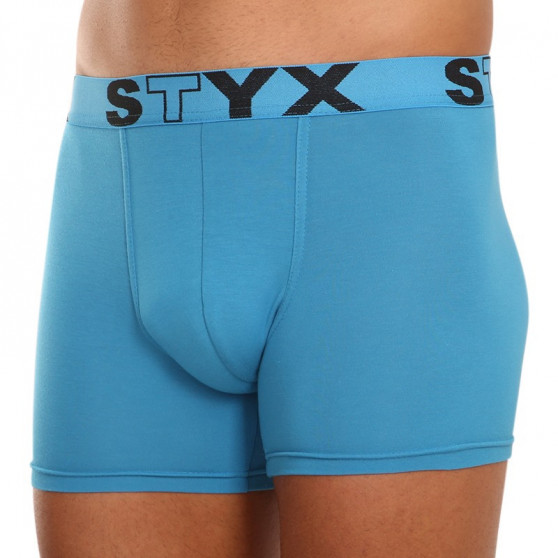 3PACK herenboxershort Styx lang sport elastisch blauw (U9676869)