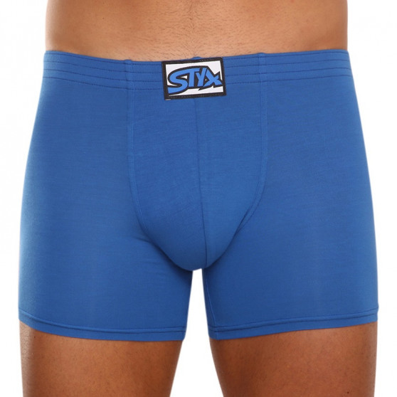 3PACK herenboxershort Styx lang klassiek elastisch blauw (F9676869)