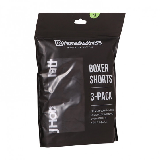 3PACK Herenboxershort Horsefeathers Frazier zwart (AM096A)