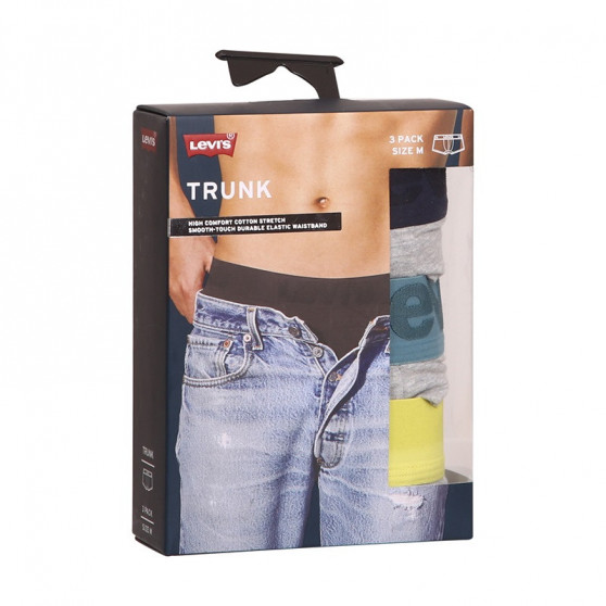 3PACK herenboxershort Levis grijs (905042001 015)